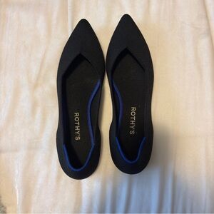 Rothy's Women's Black and Blue Flats